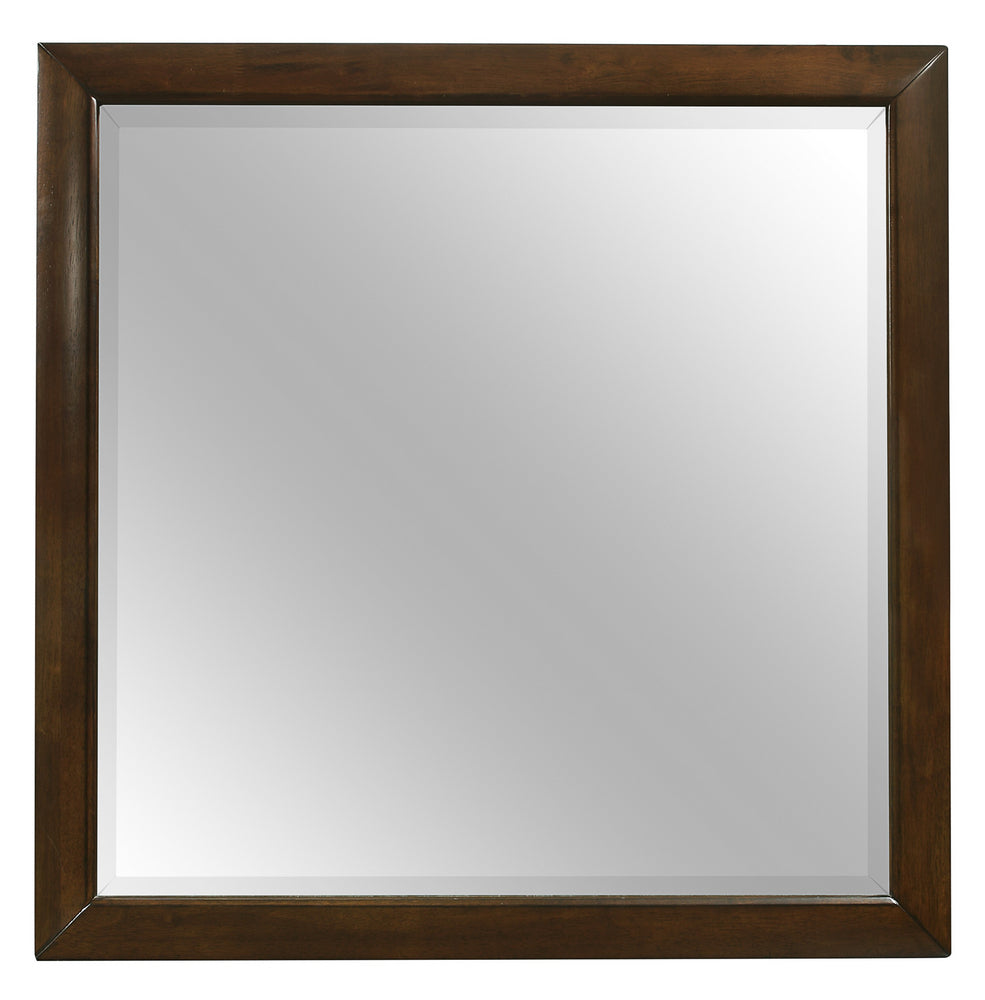 Aziel Walnut Wood Frame Dresser Mirror