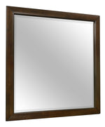 Aziel Walnut Wood Frame Dresser Mirror