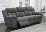 Bahrain 3-Pc Charcoal Chenille Power Recliner Sofa