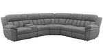 Bahrain 6-Pc Charcoal Chenille Power Recliner Sectional