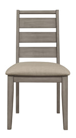 Bainbridge 2 Weathered Gray Fabric/Wood Side Chairs