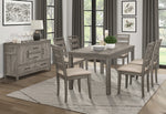 Bainbridge 2 Weathered Gray Fabric/Wood Side Chairs