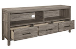 Bainbridge Weathered Gray Wood 3-Drawer TV Stand