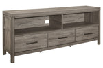 Bainbridge Weathered Gray Wood 3-Drawer TV Stand