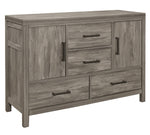 Bainbridge Weathered Gray Wood 4-Drawer Server