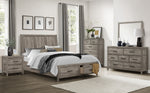 Bainbridge Weathered Gray Wood Cal King Bed w/Storage