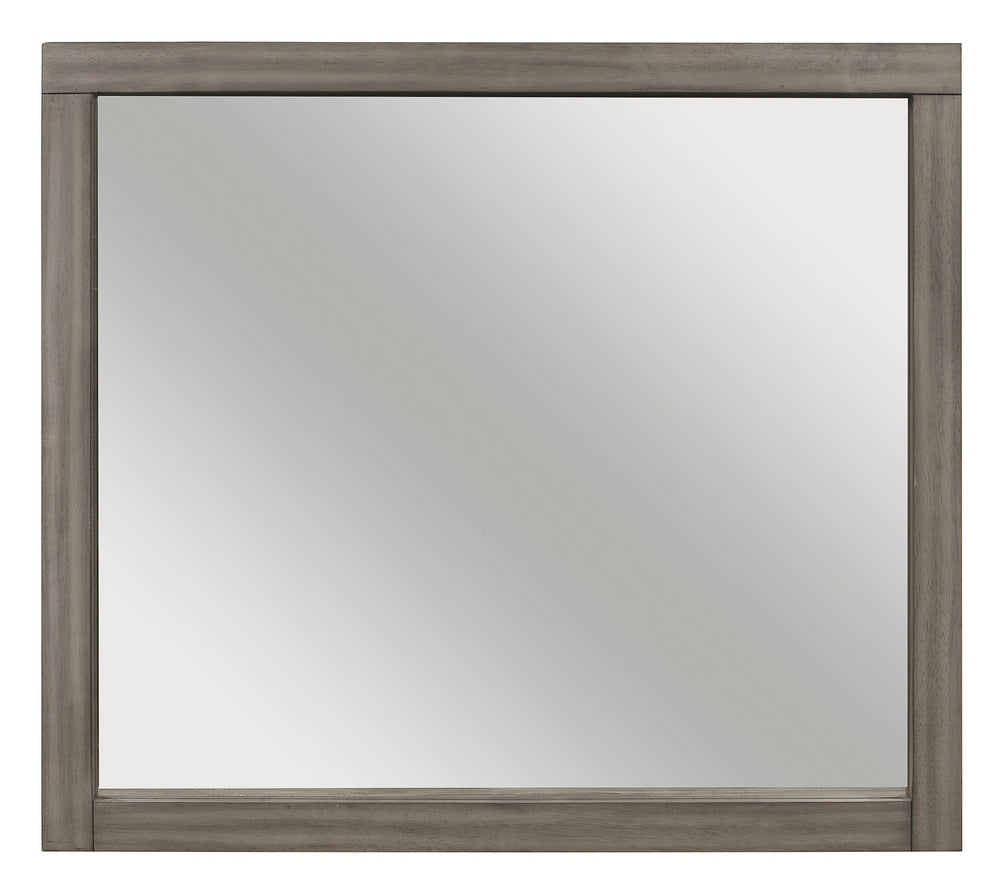 Bainbridge Weathered Gray Wood Dresser Mirror