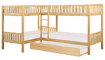 Bartly Natural Pine Quadruple Twin Bunk Bed w/ Trundle