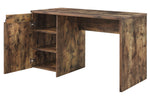 Bellarose Rustic Oak Wood/Metal Writing Desk