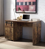 Bellarose Rustic Oak Wood/Metal Writing Desk