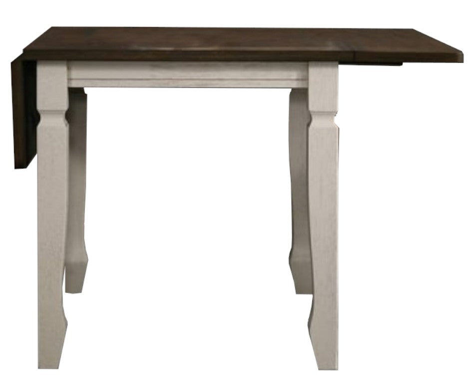 Belle Oak Cream Wood Extendable Dining Table