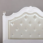 Belva Pearl White/White Wood Twin Bed