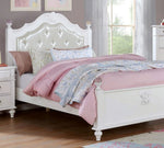 Belva Pearl White/White Wood Twin Bed