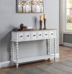 Bence Dark Charcoal/Antique White Wood Console Table