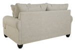 Asanti Fog Fabric Loveseat