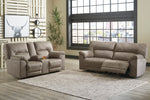 Cavalcade Slate 2-Seat Manual Recliner Sofa (Oversized)