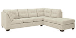 Falkirk 2-Pc Parchment RAF Sectional (Oversized)