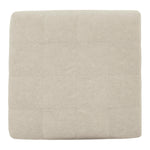 Falkirk Parchment Fabric Oversized Accent Ottoman