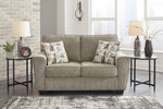 McCluer Mocha Fabric Loveseat