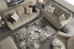 McCluer Mocha Fabric Loveseat