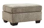 McCluer Mocha Fabric Ottoman