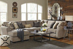 Pantomine 4-Pc Driftwood Fabric Sectional with Armless Loveseat & LAF Chaise