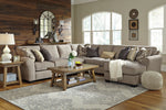 Pantomine 5-Pc Driftwood Fabric Sectional Sofa with RAF Chaise