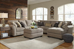 Pantomine 5-Pc Driftwood Fabric Sectional Sofa with RAF Chaise