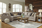 Pantomine 5-Pc Driftwood Fabric Sectional Sofa with LAF Cuddler