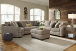 Pantomine 5-Pc Driftwood Fabric Sectional Sofa with LAF Cuddler