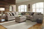 Pantomine 5-Pc Driftwood Fabric Sectional Sofa with RAF Cuddler