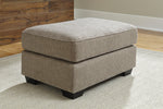 Pantomine Driftwood Fabric Oversized Accent Ottoman