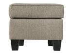 Shewsbury Pewter Chenille Ottoman