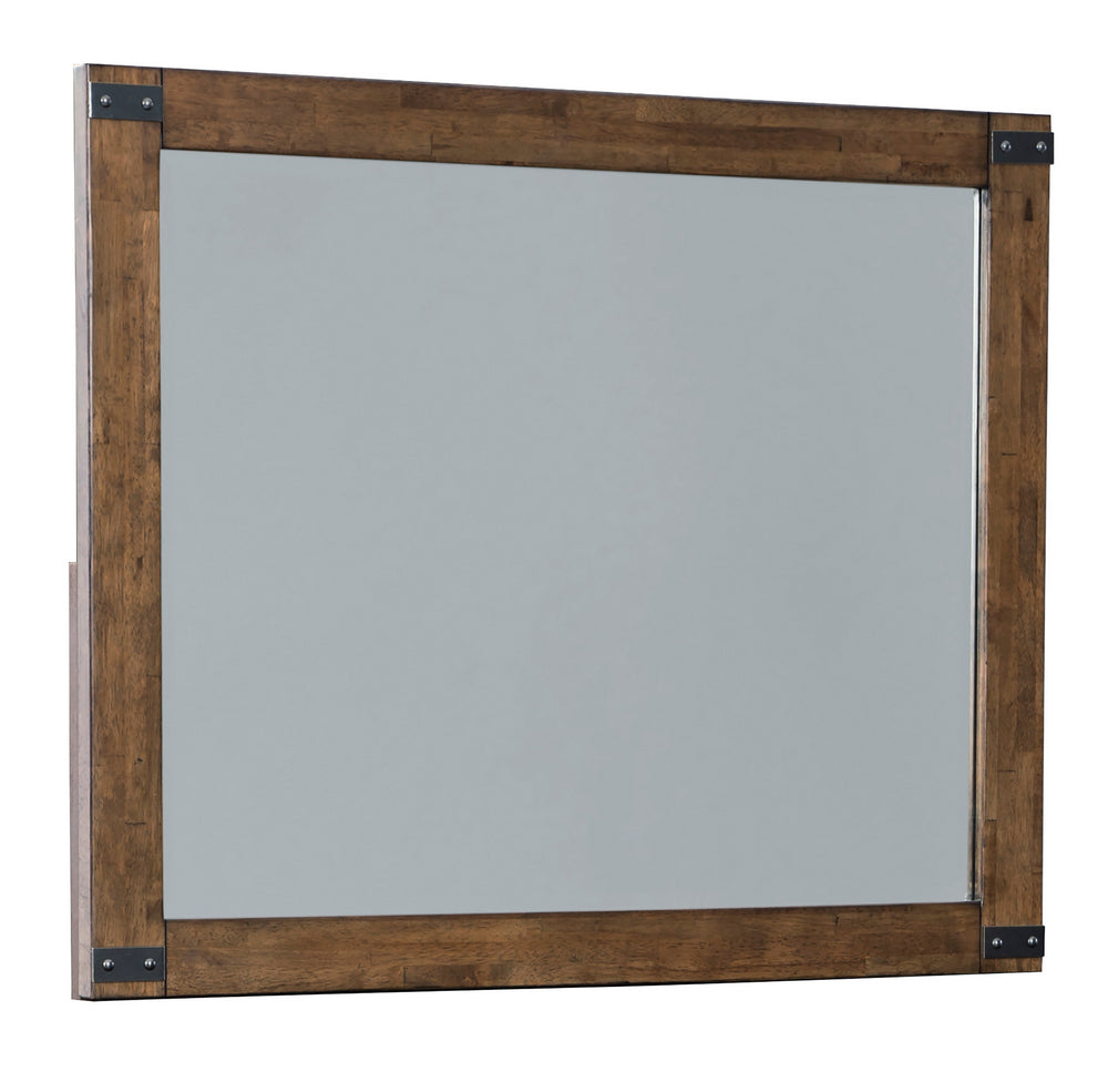 Wyattfield Brown Wood Dresser Mirror