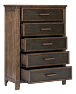 Wyattfield Two-Tone Wood 5-Drawer Chest