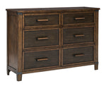 Wyattfield Two-Tone Wood 6-Drawer Dresser