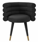 Betty Modern Black Velvet Arm Chair