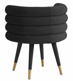 Betty Modern Black Velvet Arm Chair