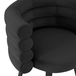 Betty Modern Black Velvet Arm Chair