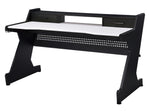 Bigga Black & White Wood/Metal 2-Drawer Gaming Table