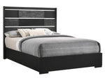 Blacktoft Contemporary 5-Pc Black Wood King Panel Bedroom Set