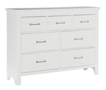 Blaire White Wood 7-Drawer Dresser