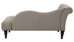 Blue Hill Brown Fabric Button Tufted Chaise