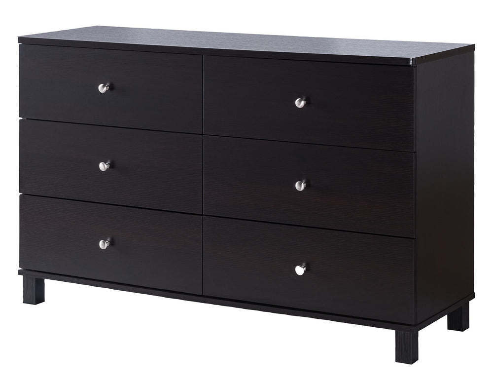 Bluma Red Cocoa Wood 6-Drawer Dresser