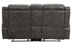 Boise Brown Microfiber Manual Recliner Loveseat