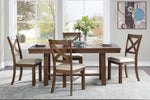 Bonner 2 Beige Fabric/Brown Wood Side Chairs