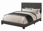 Boyd Charcoal Fabric Upholstered King Panel Bed