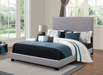 Boyd Grey Fabric Upholstered Queen Panel Bed