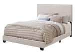 Boyd Ivory Fabric Upholstered Cal King Panel Bed