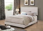 Boyd Ivory Fabric Upholstered Cal King Panel Bed